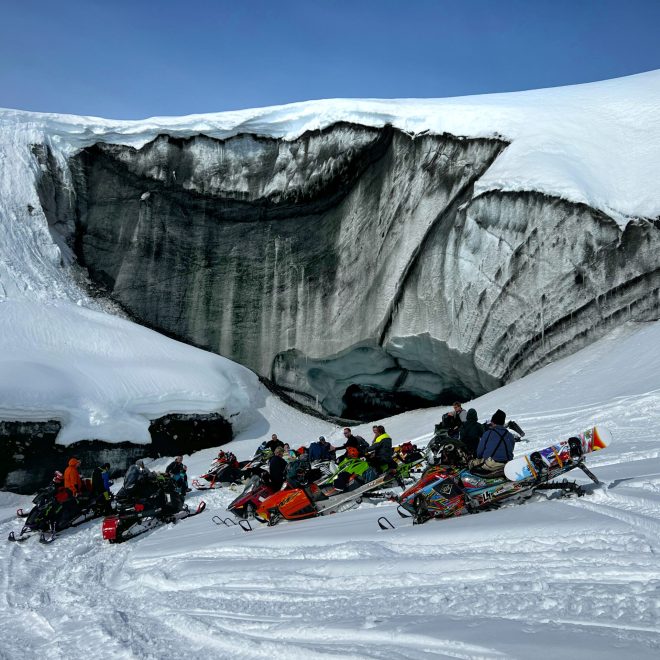 Lunch at the ice cave