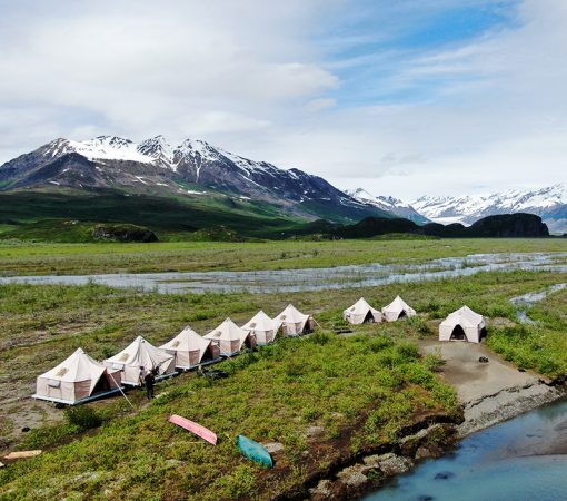 Maclaren River Glazier tent camp