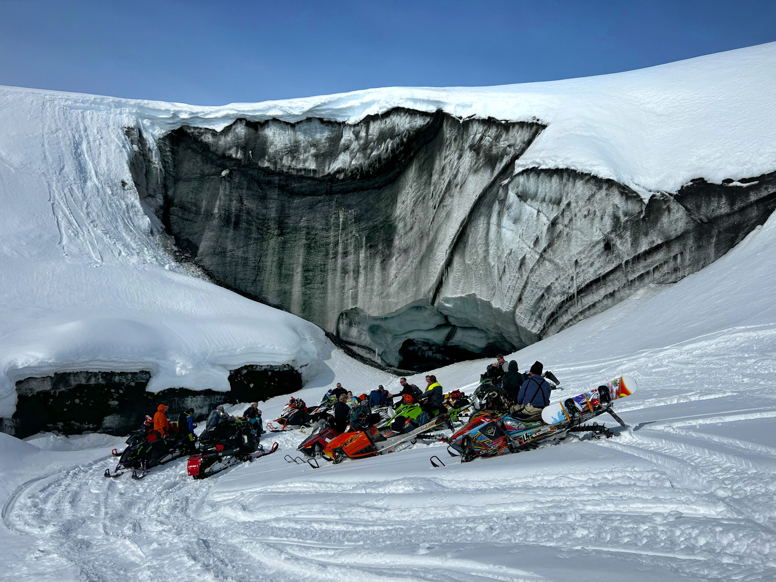 Lunch at the ice cave